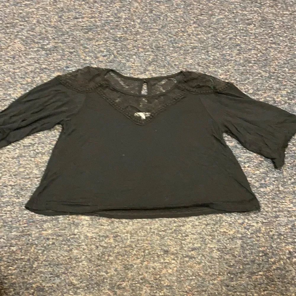 Charlotte Russe Black Lace Crop Top sz. XS
